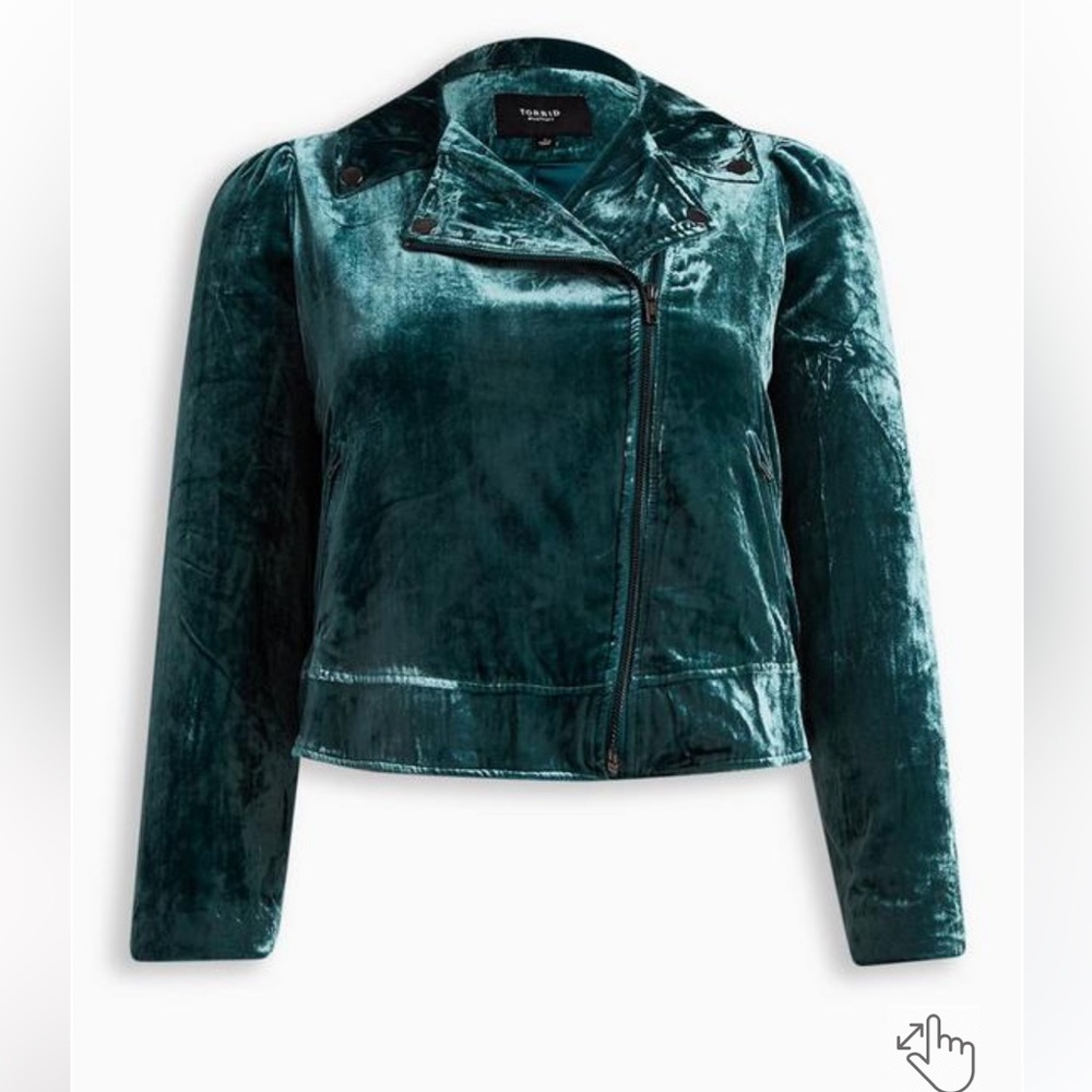 Torrid - Velvet Moto Jacket 1X #FeelTheFit